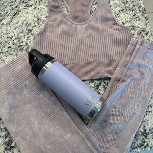 Yeti Lavender Activewear Set with Bottle